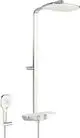 HANSA-Regenbrause-Duscharmatur-HANSAEMOTION-5865-3-strahlig-DN15-Chrom-Weiss-5865017182 gallery number 1